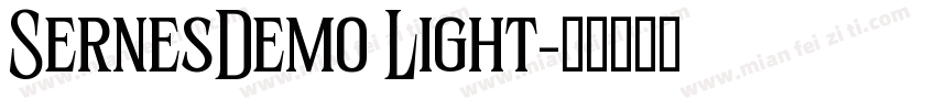 SernesDemo Light字体转换